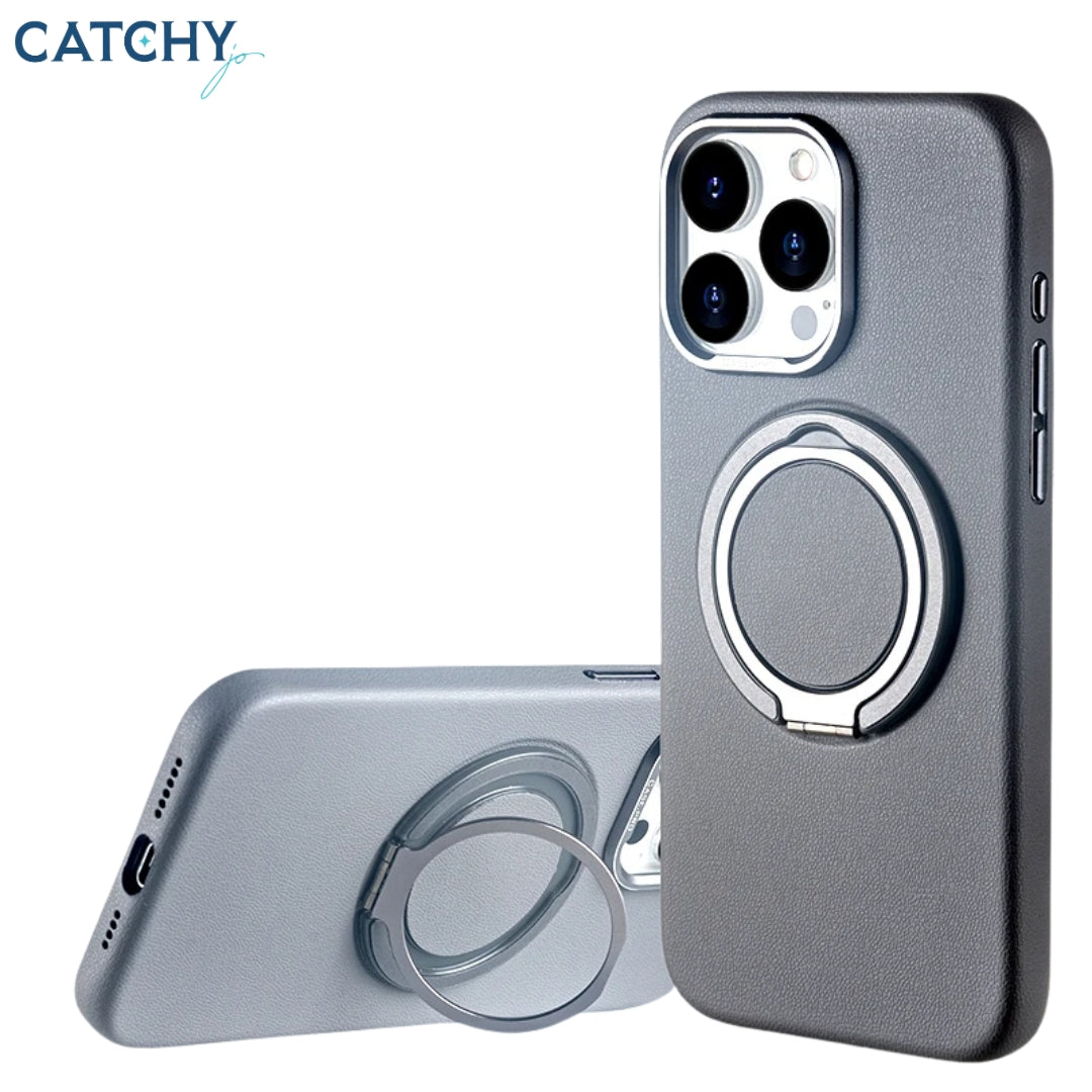 iPhone Leather Magnetic Protective Case