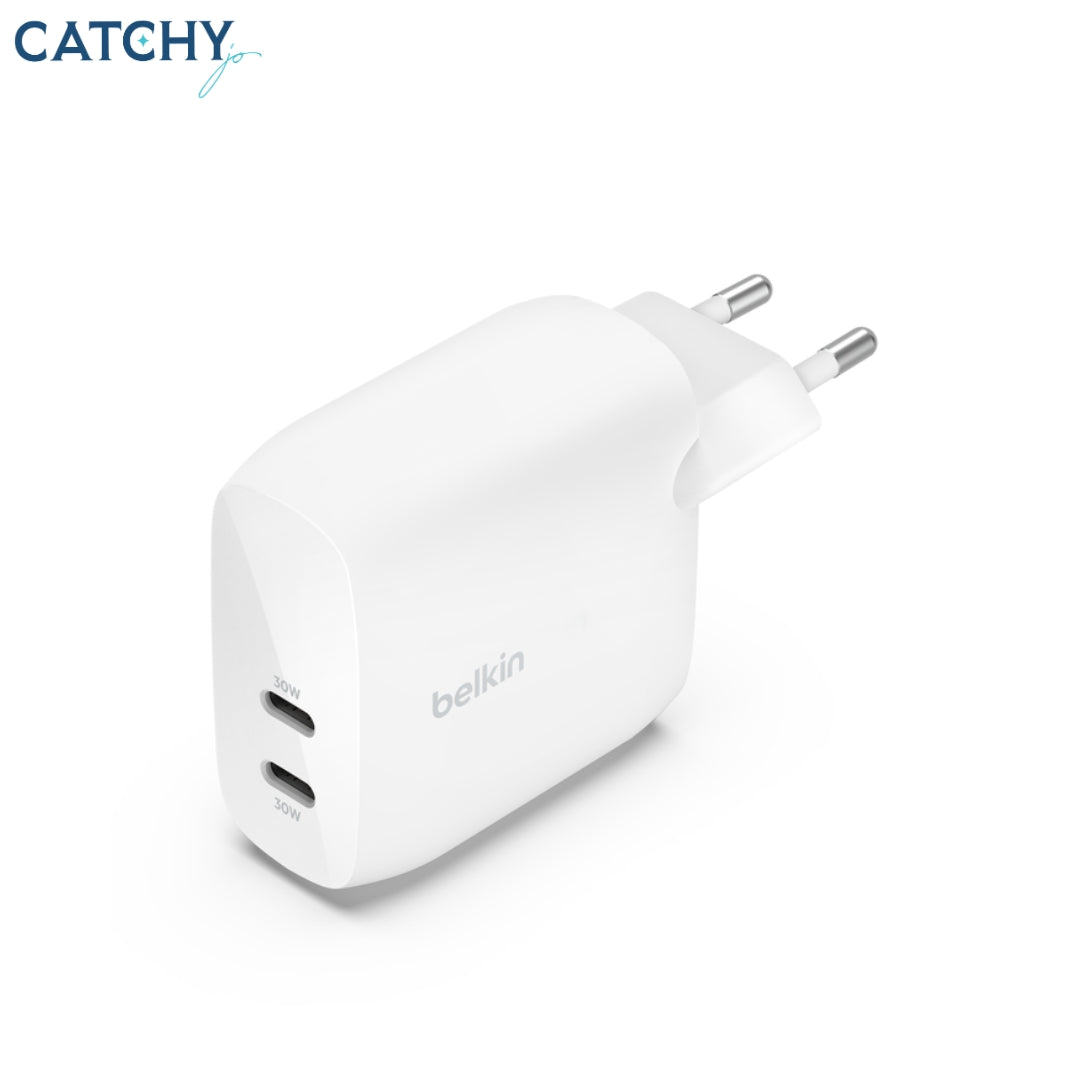 BELKIN Boost Charge Dual USB-C PD Wall Charger (60W)