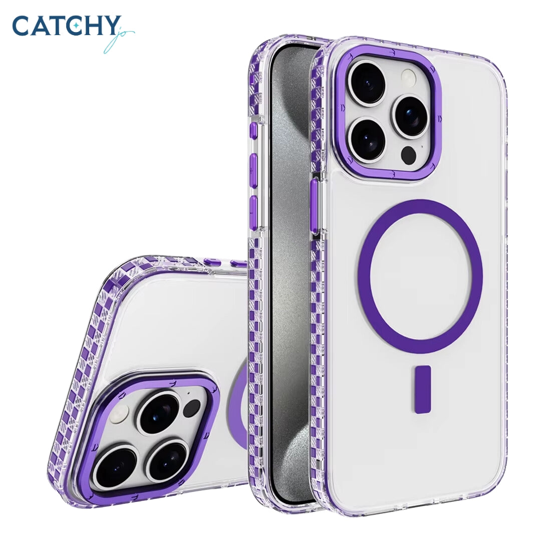 iPhone Shockproof Transparent Magnetic Case