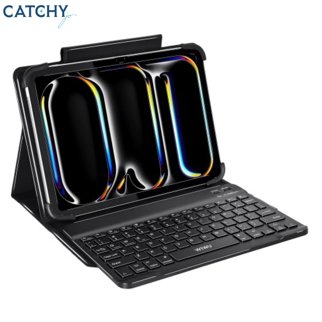 WiWU Bluetooth Keyboard Case Universal Leather Case Stand