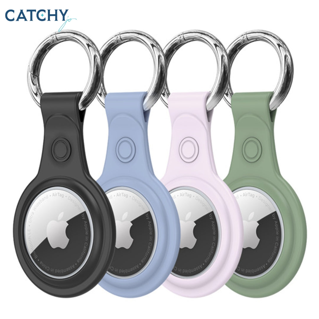 TPU Secure Holder With Key Ring for AirTag (4Pack)