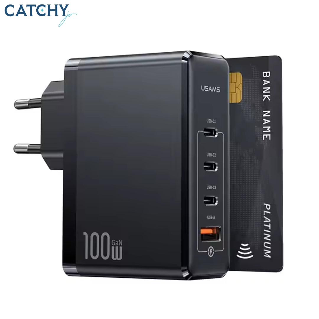 USAMS CC163 4 Ports Fast Charging Adapter (100W)