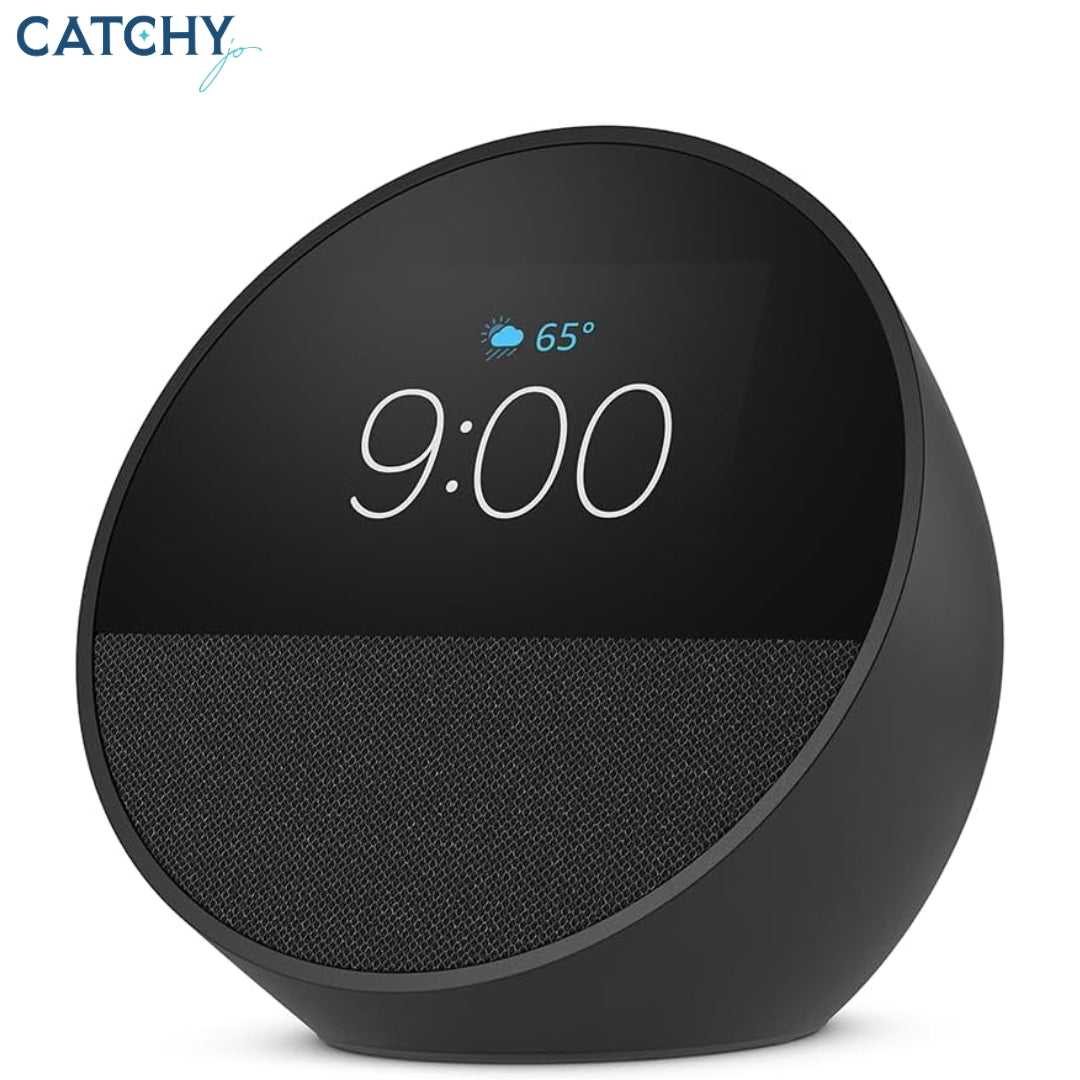 Echo Spot Smart Alarm Clock With Vibrant Sound