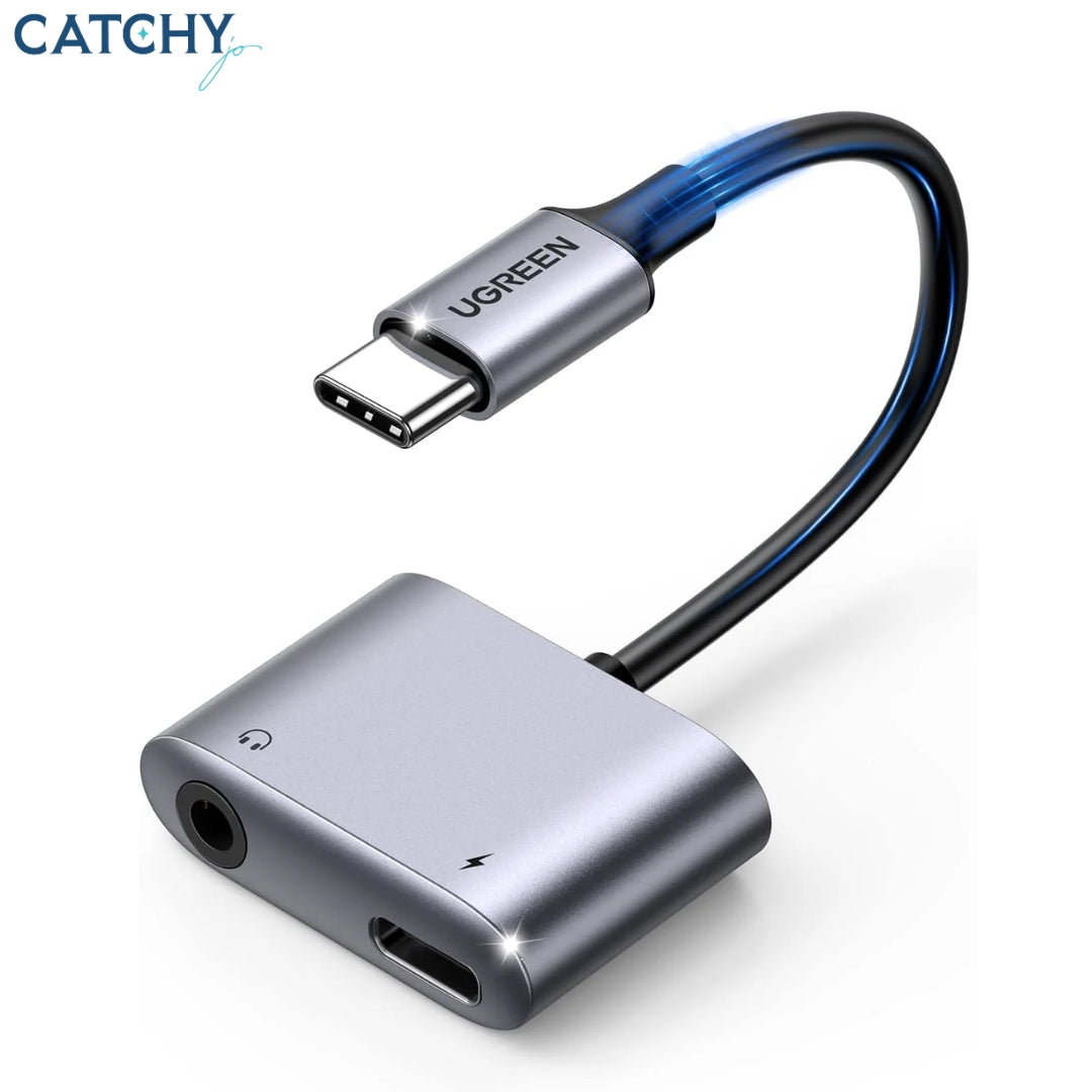 UGREEN USB-C To 3.5mm Headphone&Charger Adapter