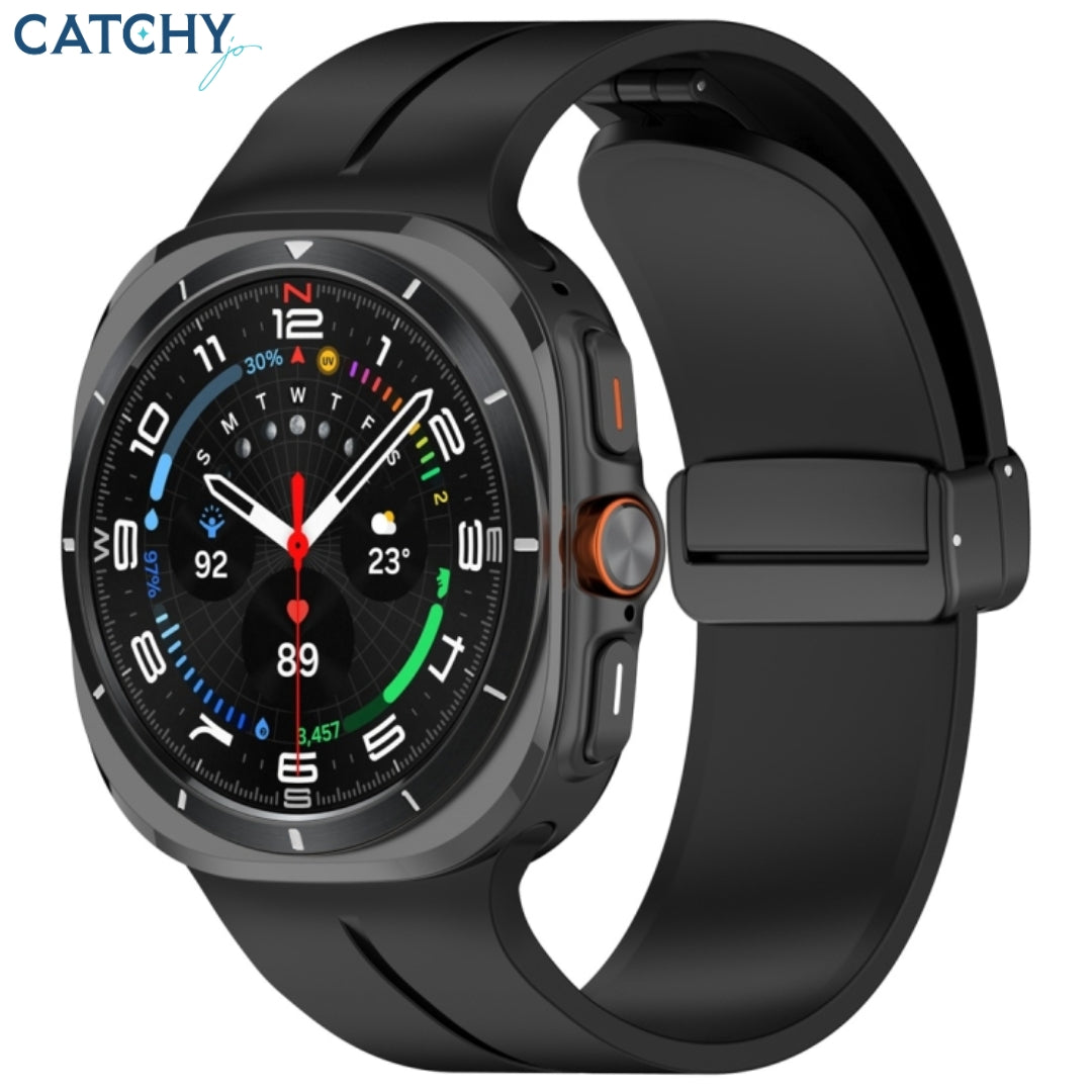 Samsung Galaxy Watch Ultra Silicone Magnetic Folding Buckle Band