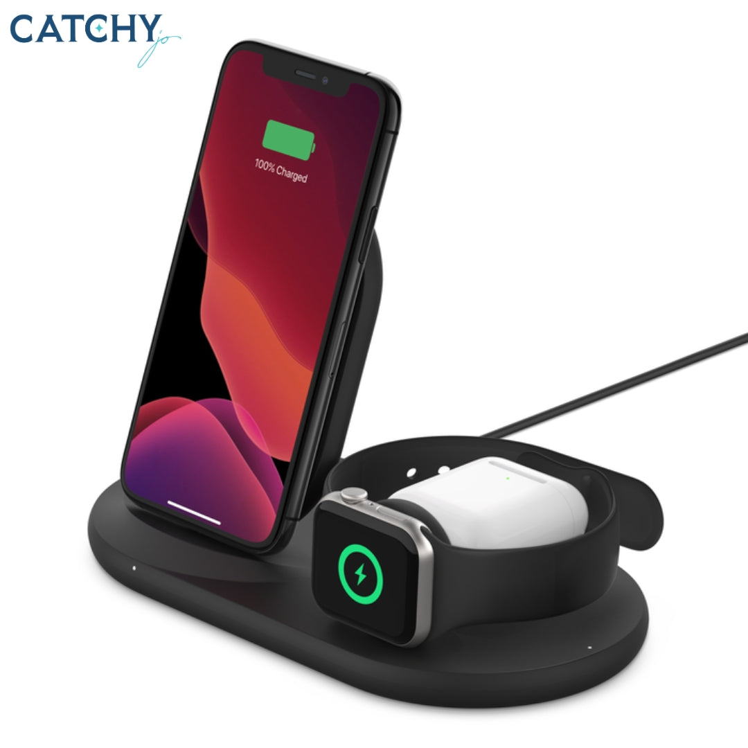 BELKIN BoostCharge 3-in-1 Wireless Charger for Apple Devices