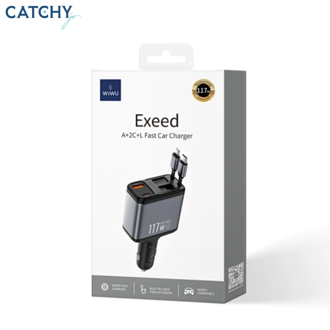 WiWU Wi-QC027 Exeed QC+PD Fast Car Charger (117W)