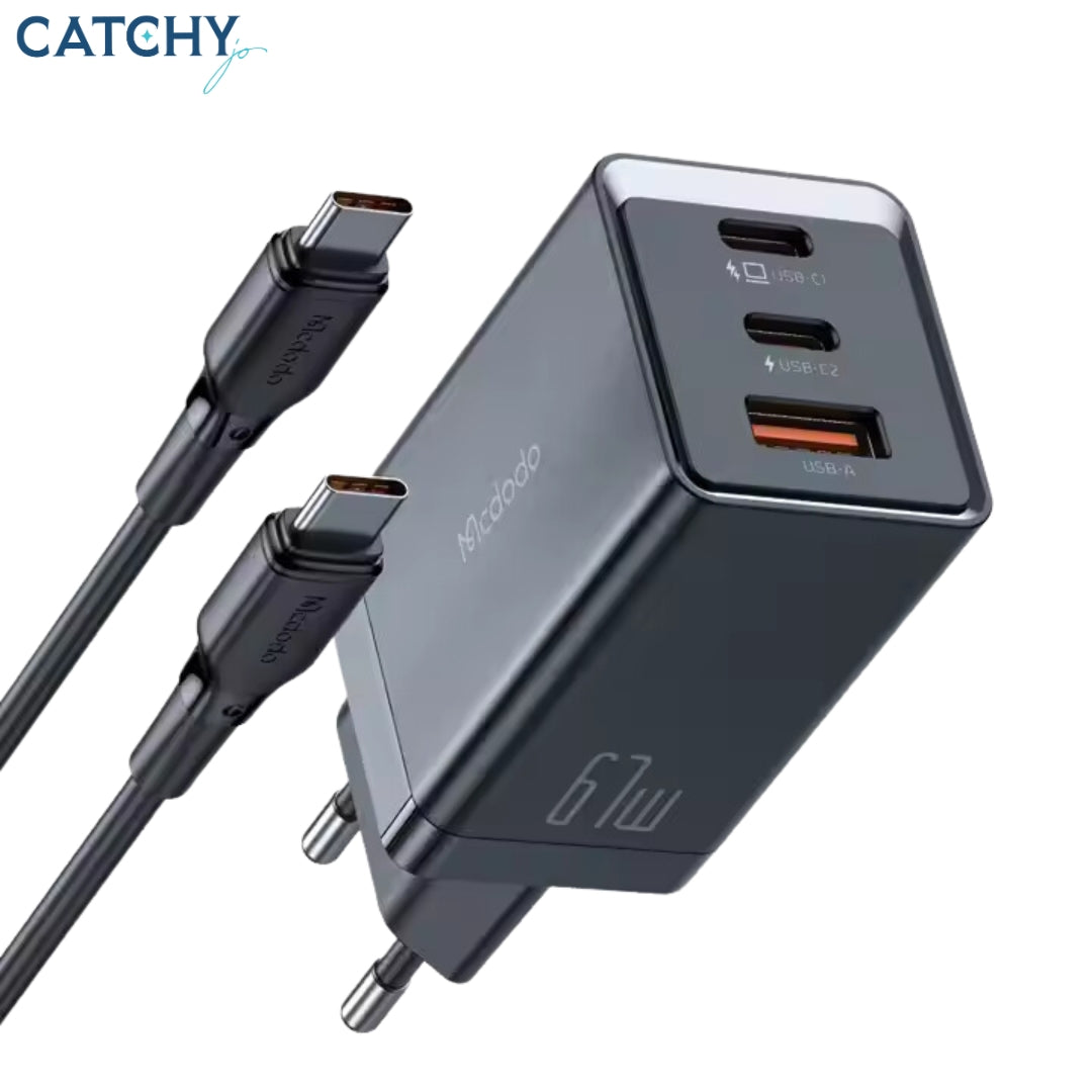 MCDODO 154 Type-C Charger Kit With Cable (60W)