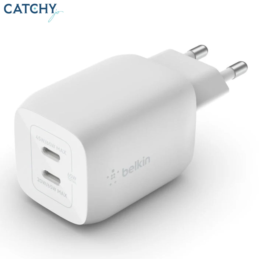 BELKIN Dual USB-C Charger Adapter (65W)