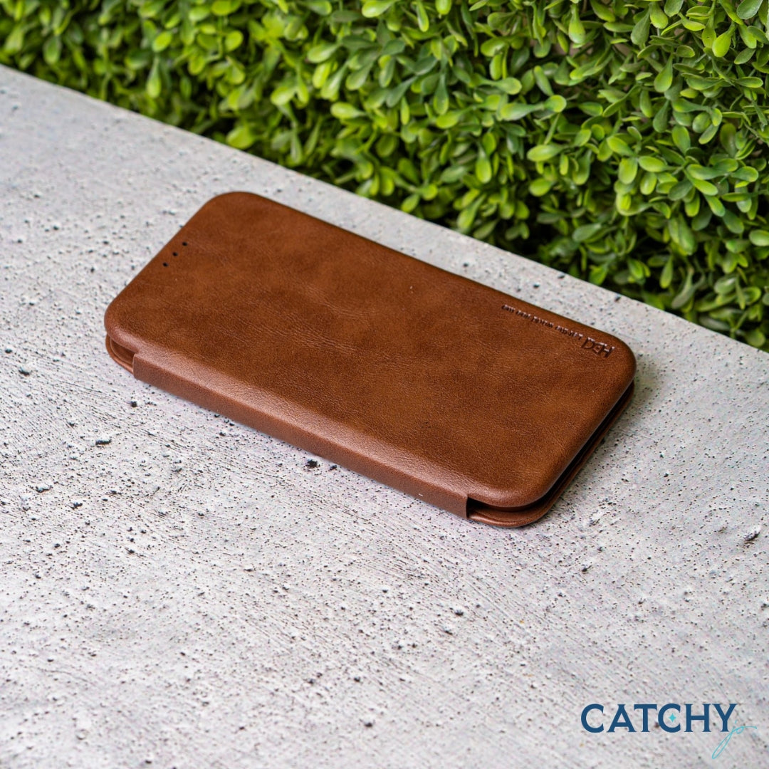 HDCI iPhone Leather Flip Case