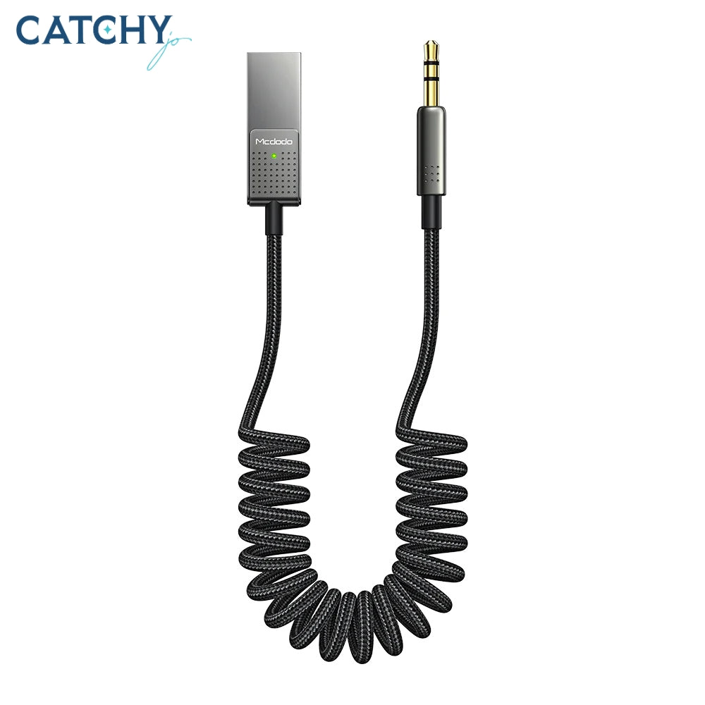 MCDODO CA-8700 USB To 3.5mm Aux Jack Audio Cable With Bluetooth