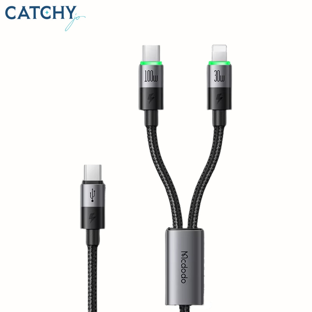 MCDODO 670674 2 in 1 Fast Charging Data Cables (100W)