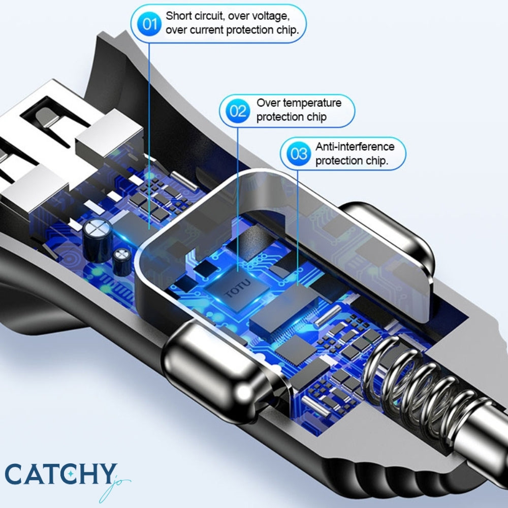 TOTU DCCL-06 USB Car Charger with 3 Output