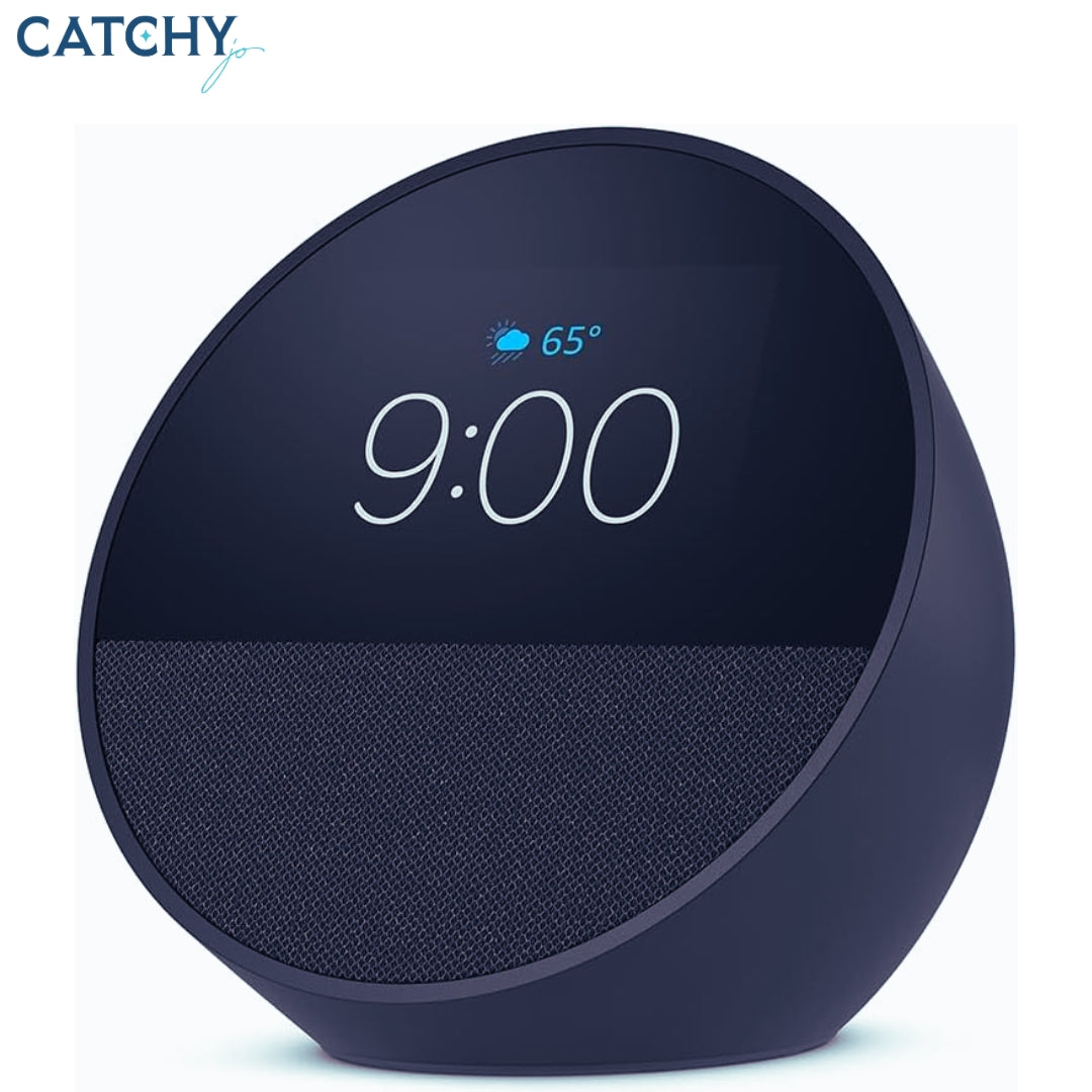 Echo Spot Smart Alarm Clock With Vibrant Sound