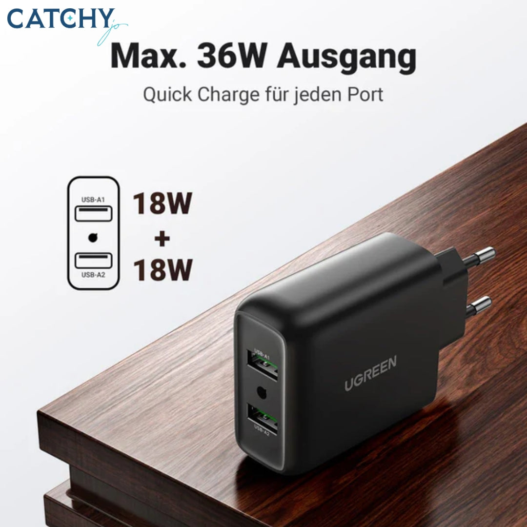 UGREEN USB QC 3.0 Fast Charger (36W)