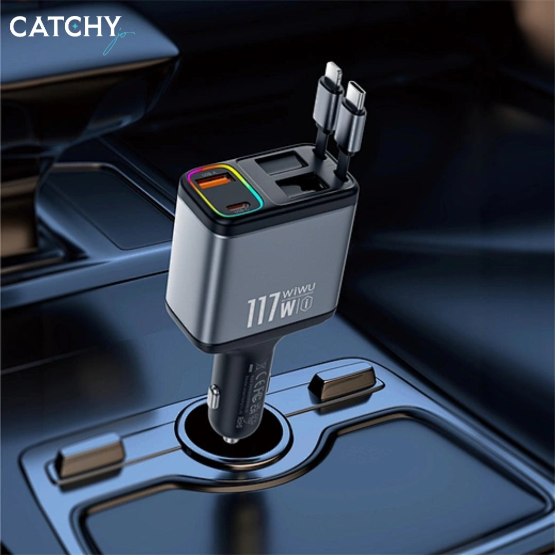 WiWU Wi-QC027 Exeed QC+PD Fast Car Charger (117W)