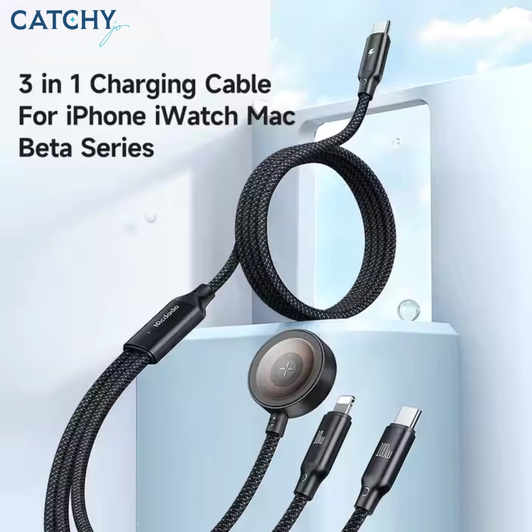 MCDODO 494 Multifunctional Magnetic Wireless Charging Data Cable