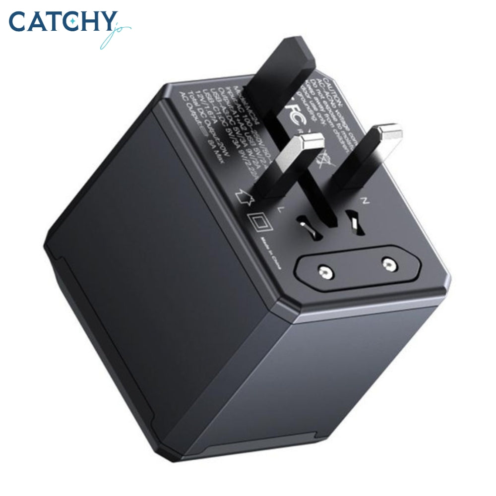 YESIDO MC24 Travel Adapter 3 USB + Type-C (20W)