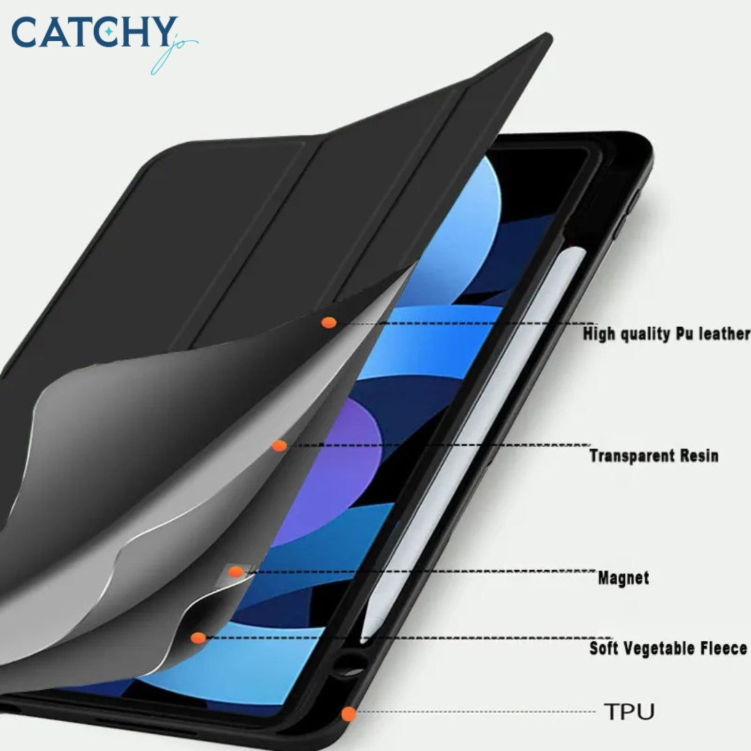 iPad Magnetic Trifold With Pen Slot Smart Case