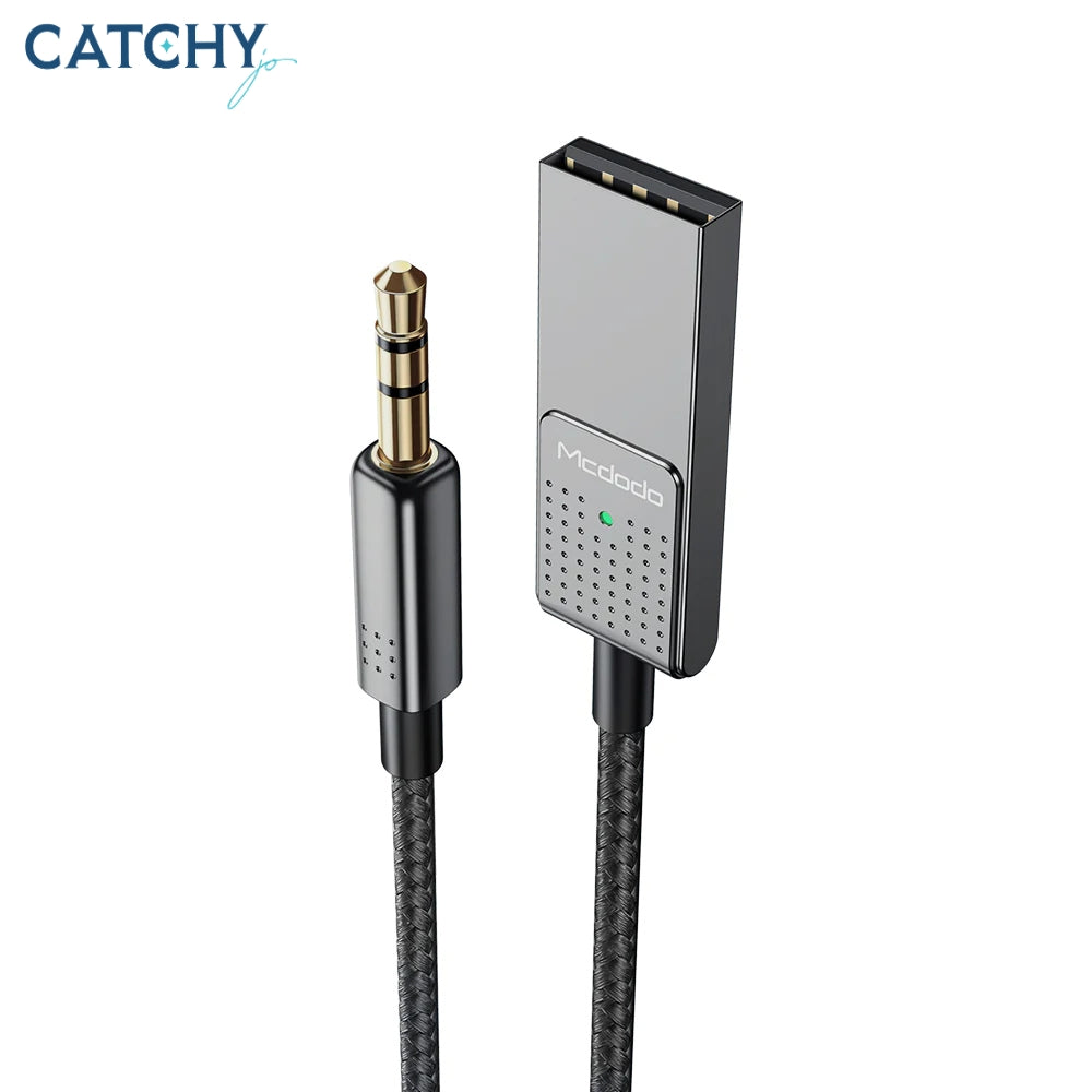 MCDODO CA-8700 USB To 3.5mm Aux Jack Audio Cable With Bluetooth