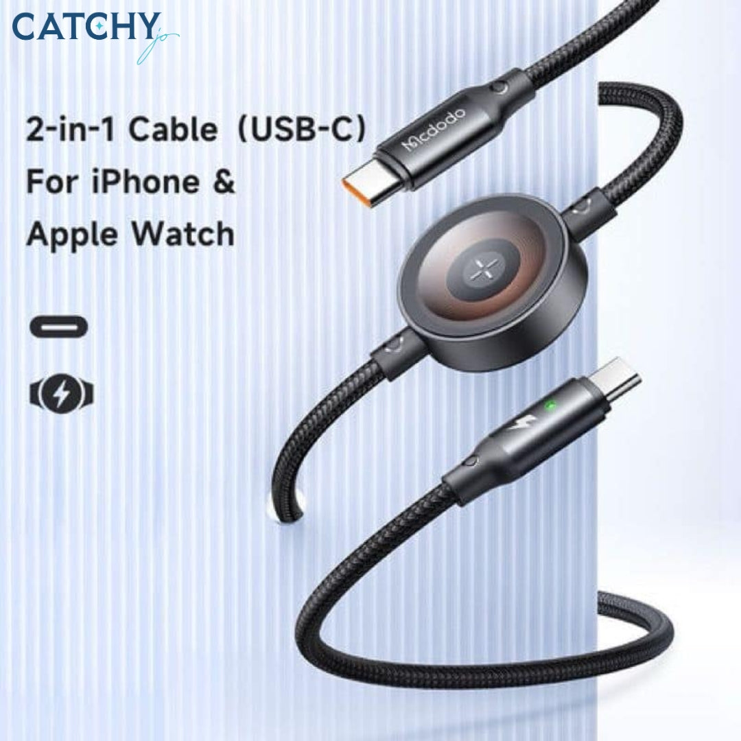 MCDODO 2 IN 1 Type-C Cable For iPhone & Apple Watch