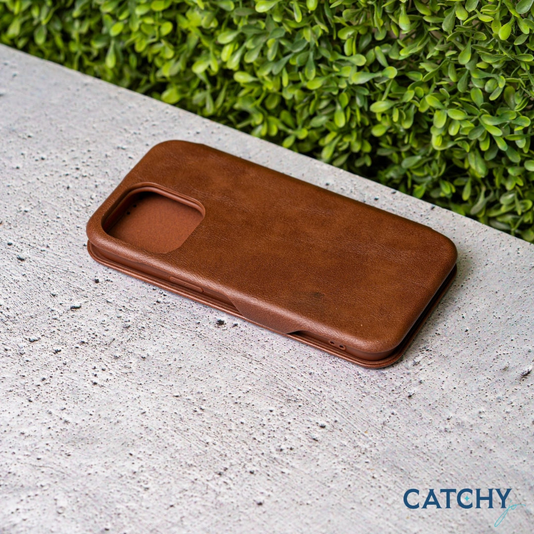 HDCI iPhone Leather Flip Case