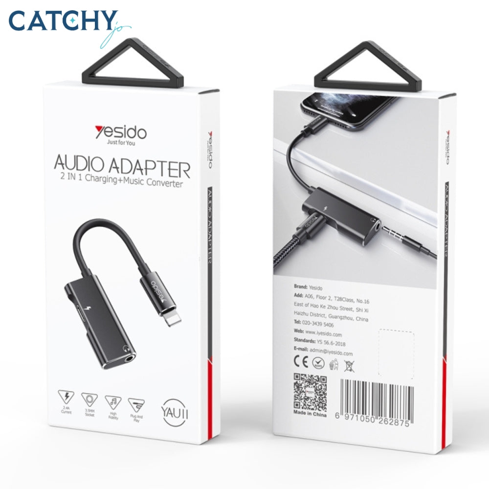 YESIDO YAU11 Charging & Audio Converter Adapter