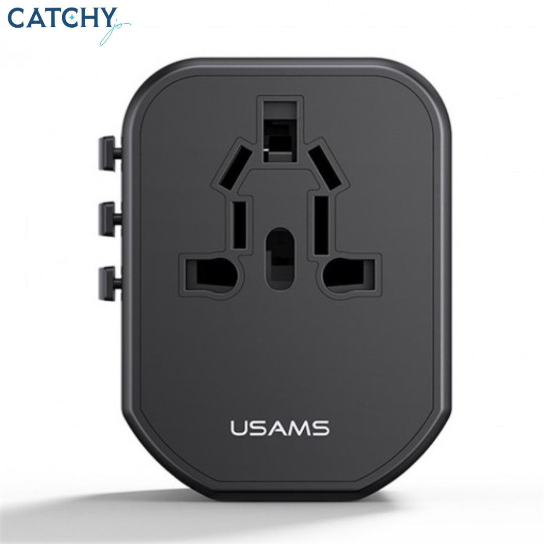 USAMS CC179 Dual USB Type-C Universal Travel Charger (20W)