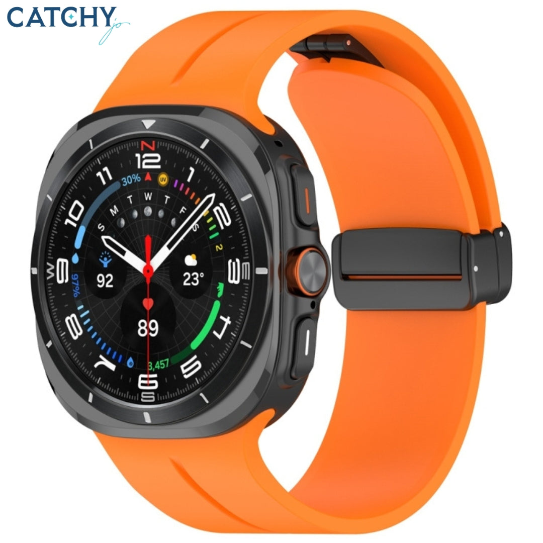 Samsung Galaxy Watch Ultra Silicone Magnetic Folding Buckle Band