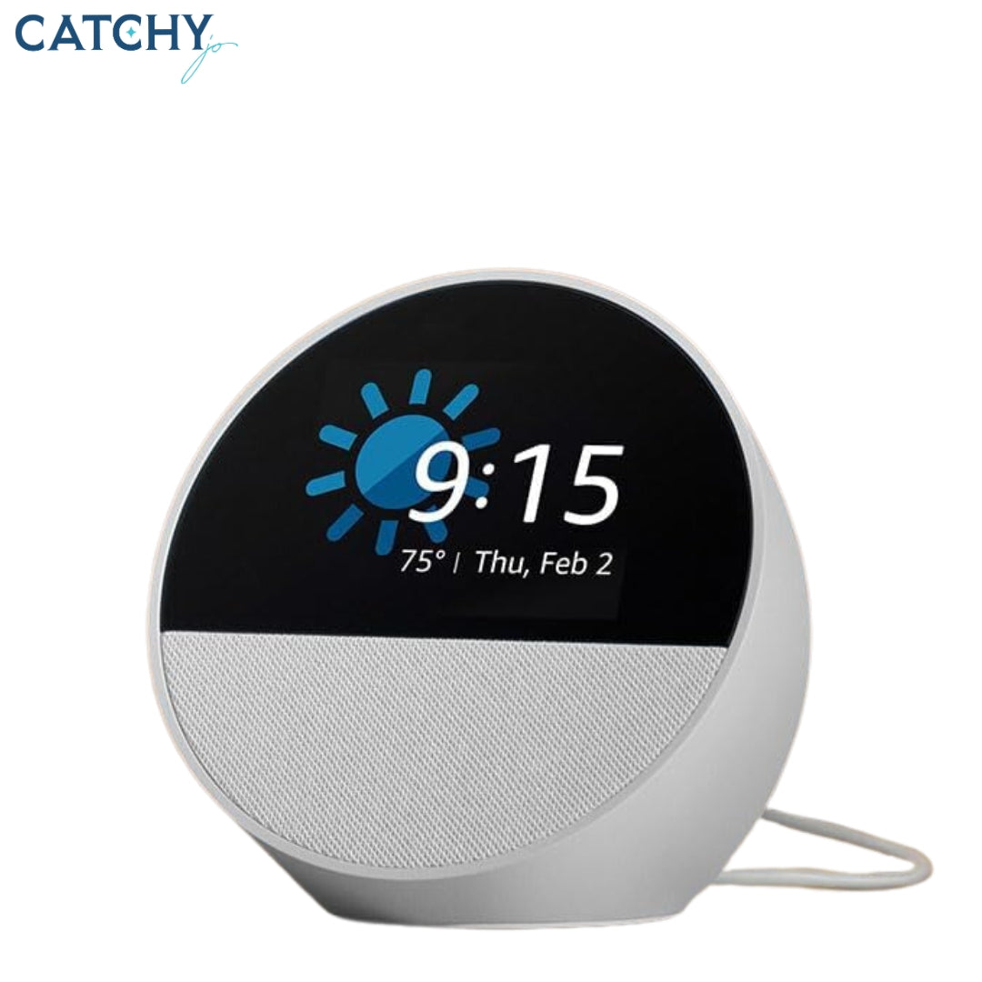 Echo Spot Smart Alarm Clock With Vibrant Sound