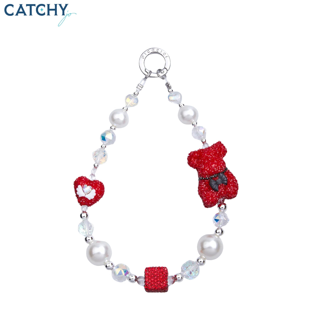 PICOCICI Bear Love Cute Mobile Phone Charm