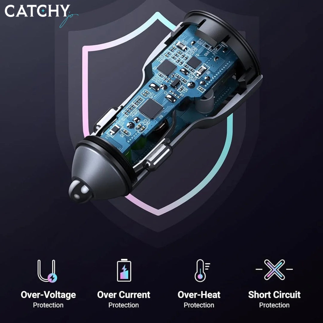 UGREEN Car Charger Type-C USB Quick Charge 3.0 Power Delivery (36W)