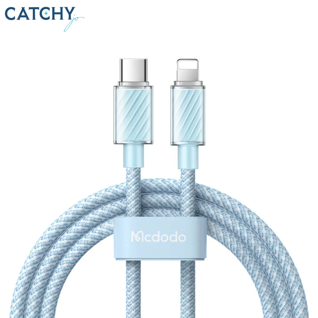 MCDODO Dichromatic Series Type-C to Lightning Cable  (36W)