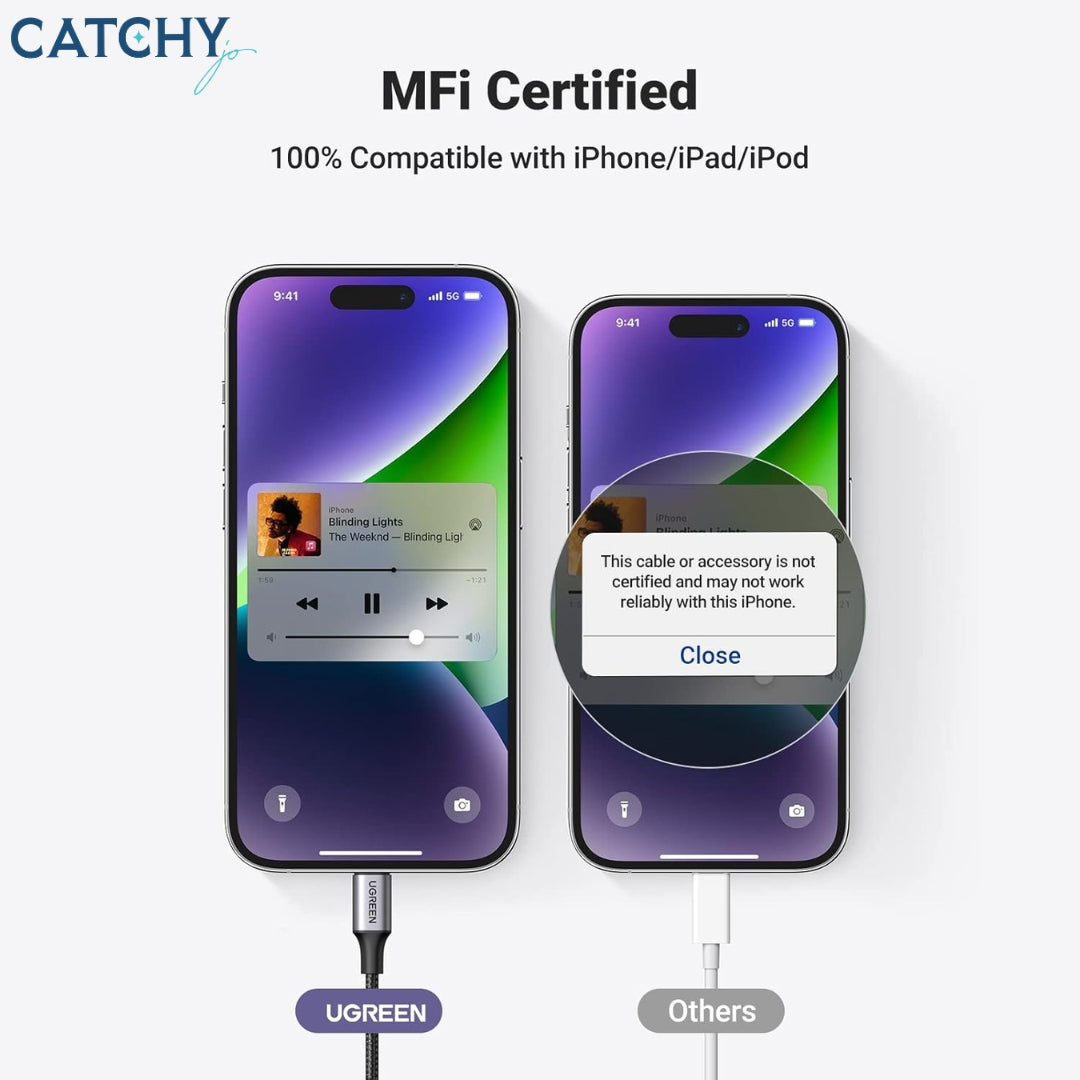 UGREEN Aux To Lightning Cable