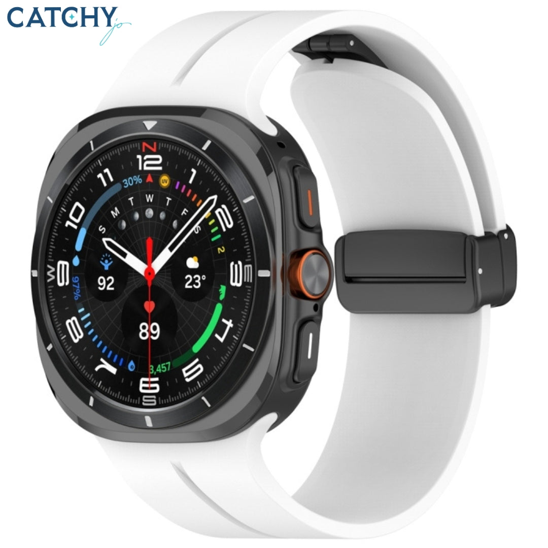 Samsung Galaxy Watch Ultra Silicone Magnetic Folding Buckle Band