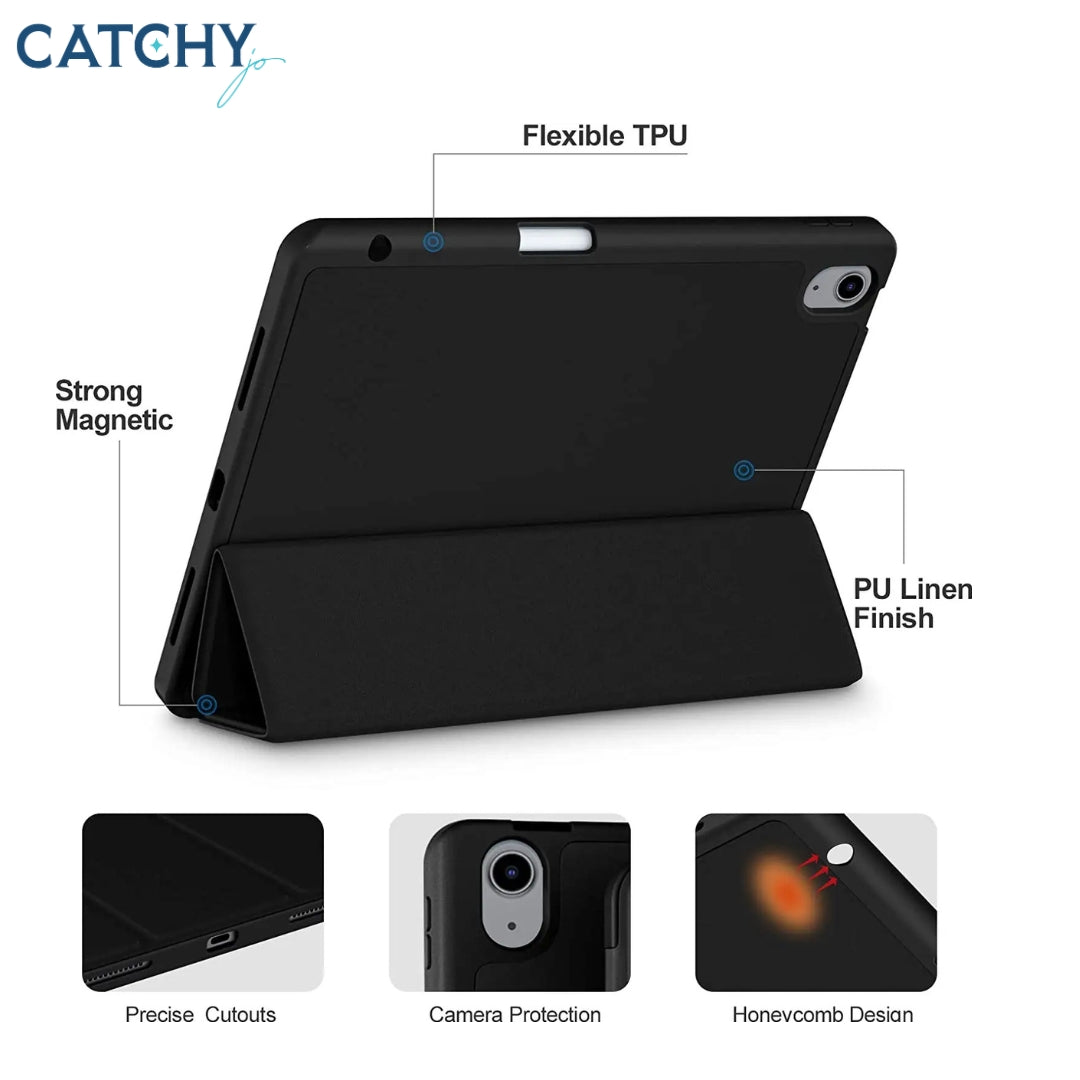 iPad Magnetic Trifold With Pen Slot Smart Case