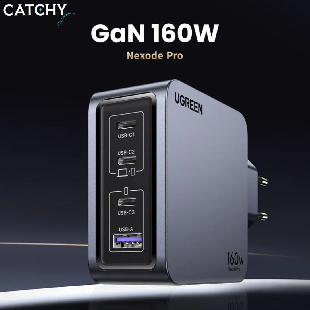 UGREEN Nexode Pro 4 Port Mini Fast Charger (160W)