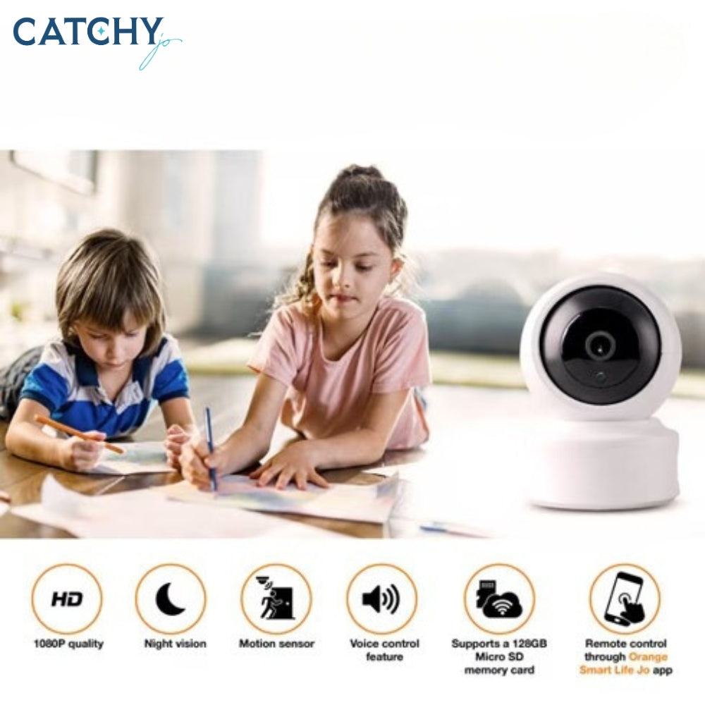 Orange 4 MP WiFi Security Indoor Camera