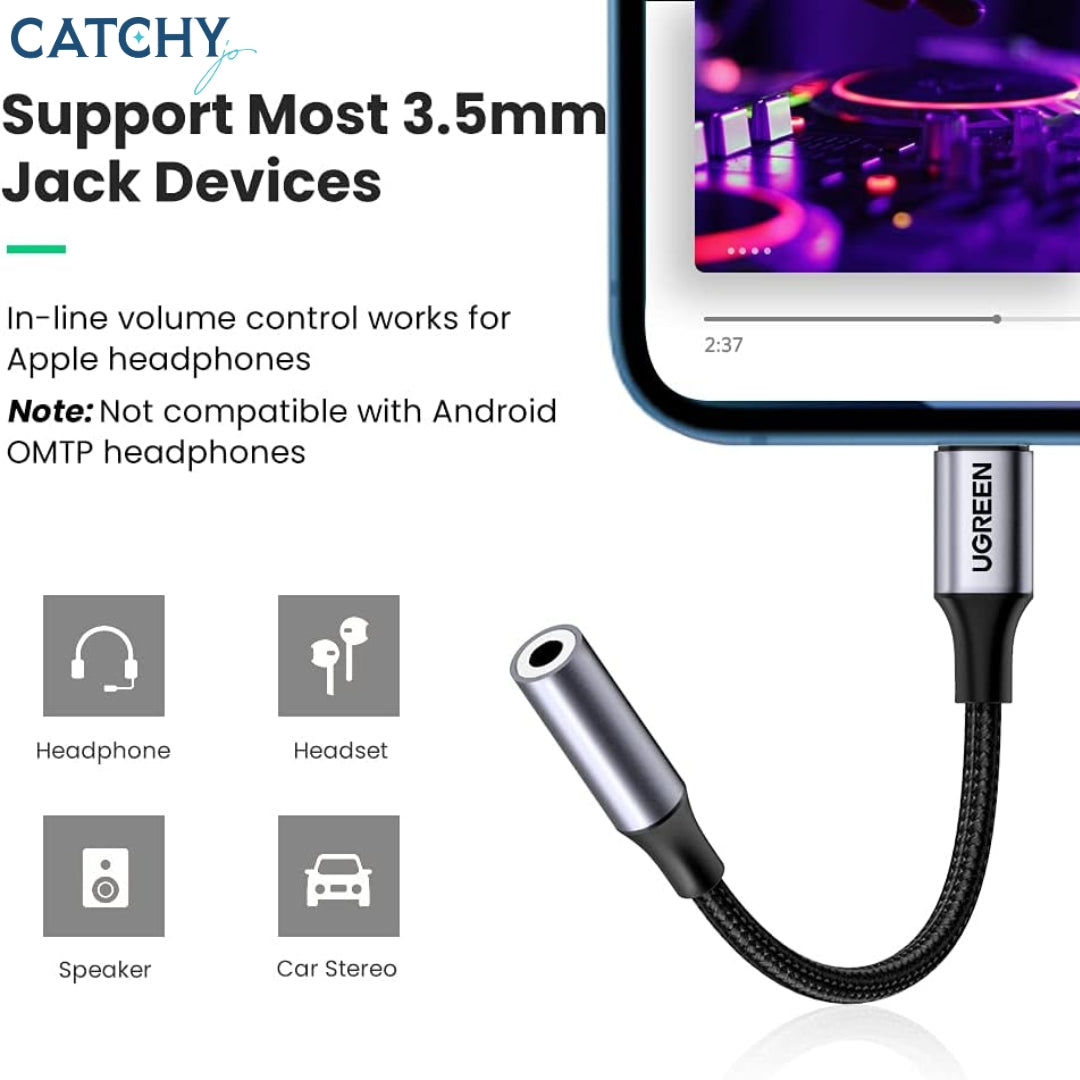 UGREEN Headphone Adapter Lightning To 3.5mm