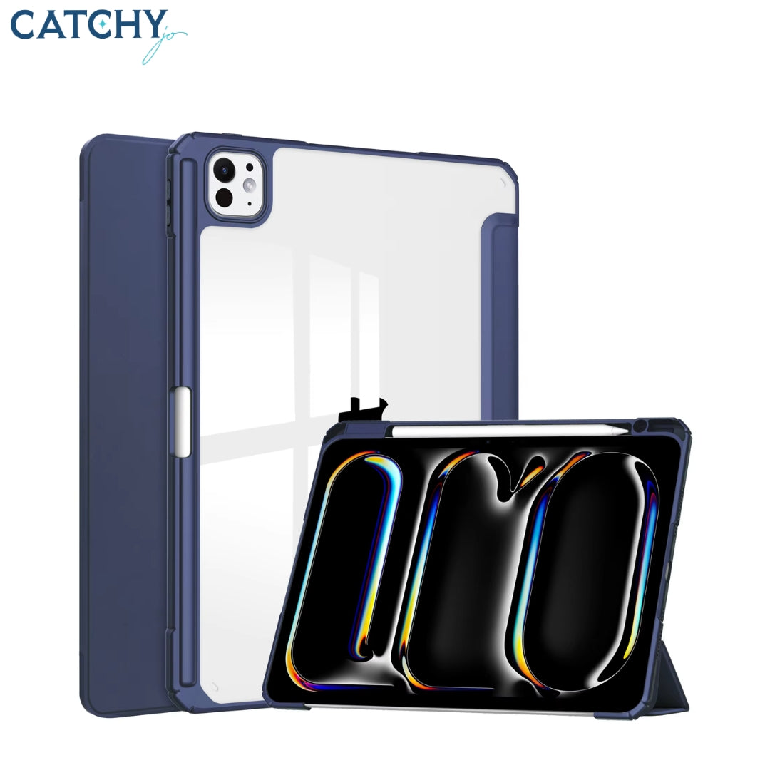 iPad Transparent Triple Fold Case