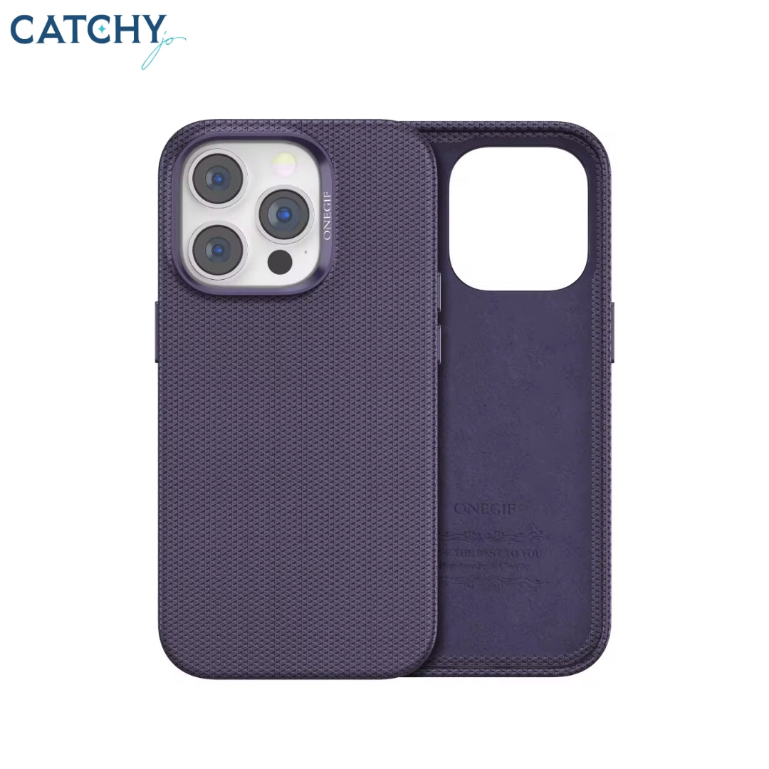 ONEGIF Diamond Textured Shockproof Leather Phone Case