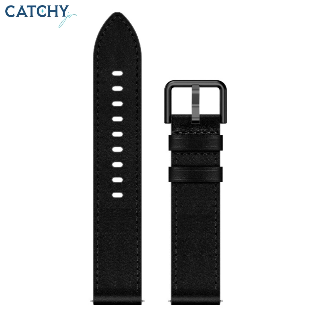 Samsung Metal Button Switch Leather Watch Band