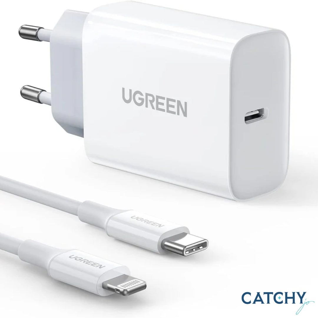 UGREEN  USB-C Charging Adapter With Lightning Cable (20W)