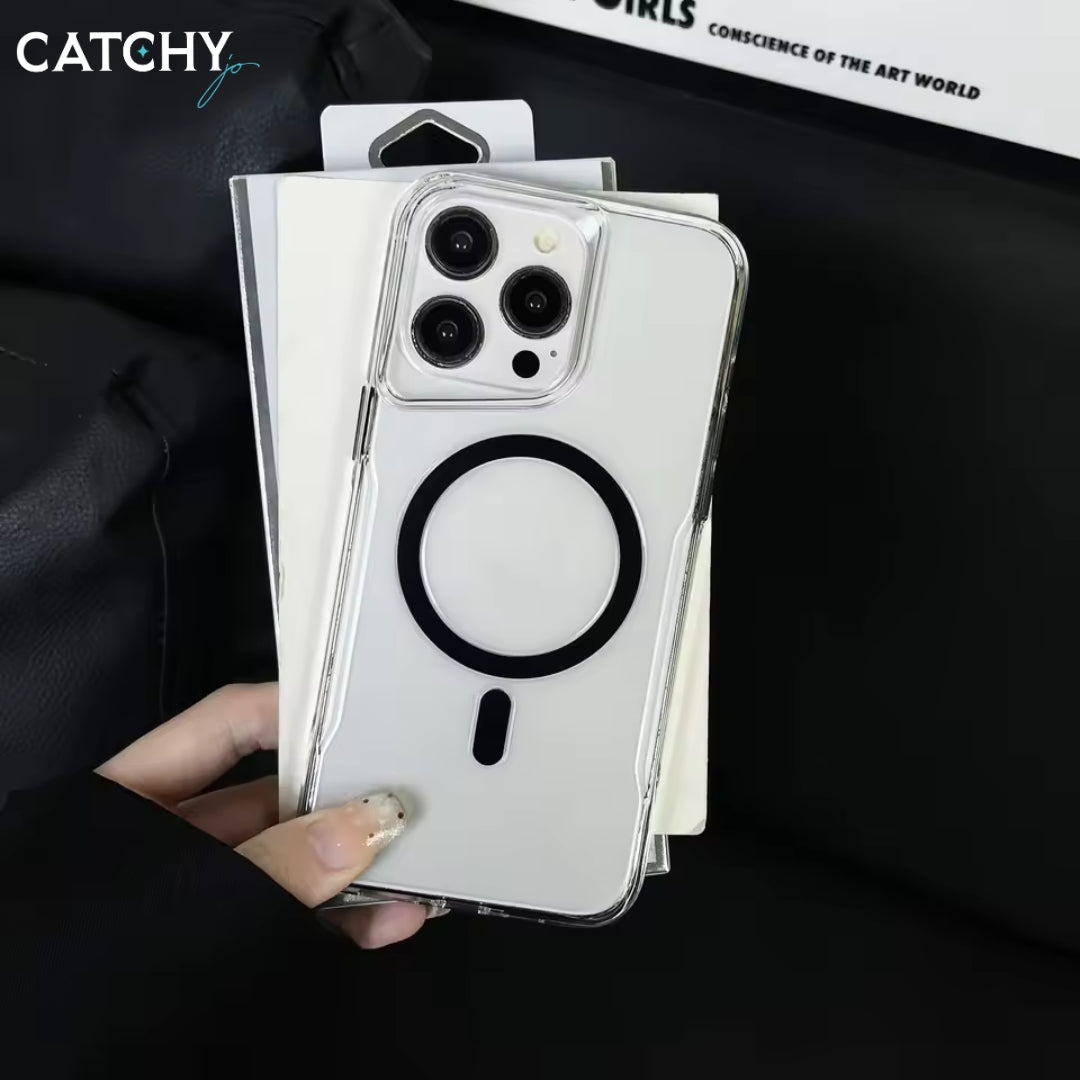 iPhone Luxury Transparent Shockproof Armor MagSafe Case