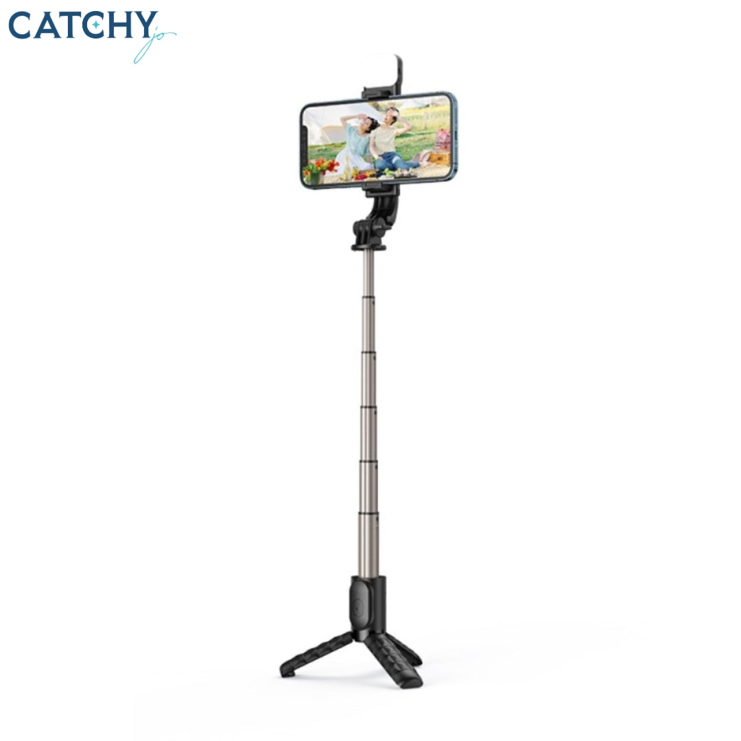 MCDODO Extendable Selfie Stick With Bluetooth Remote And Tripod With Fill Light