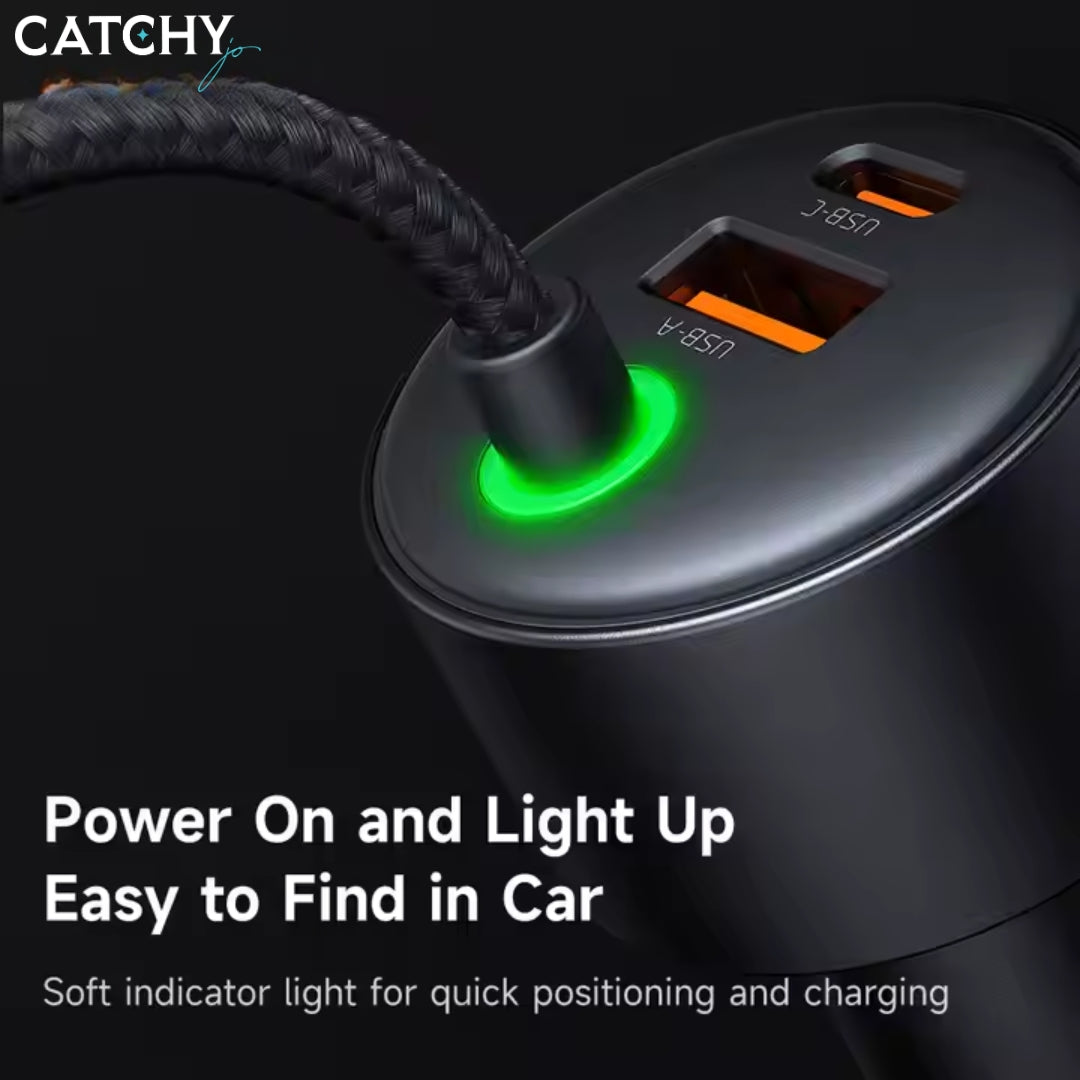 MCDODO 037 4-Port Car Charger With Light (120W)