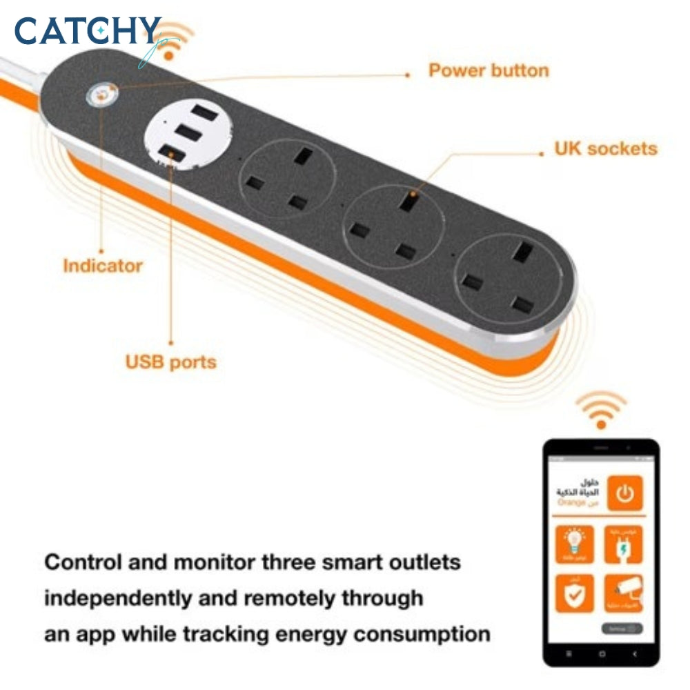 Orange Smart Wi-Fi Power Strip