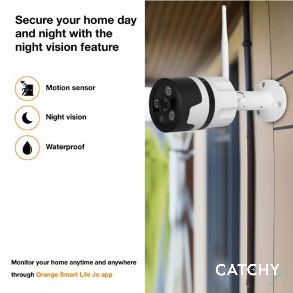 Orange Outdoor Smart Camera