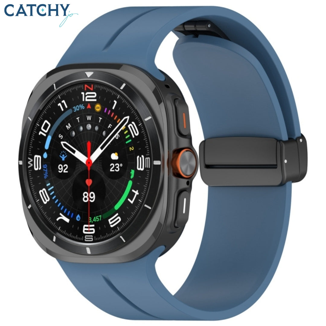 Samsung Galaxy Watch Ultra Silicone Magnetic Folding Buckle Band