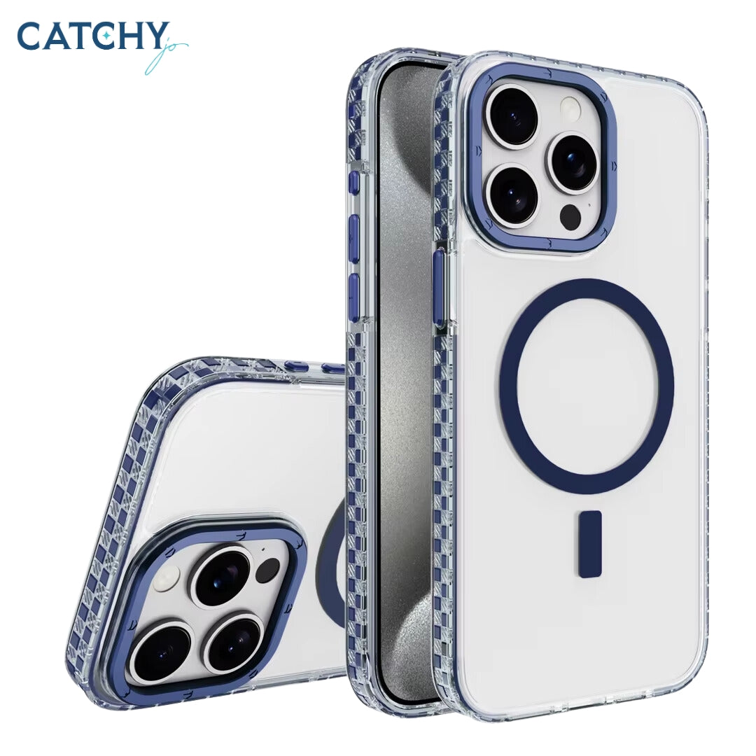 iPhone Shockproof Transparent Magnetic Case